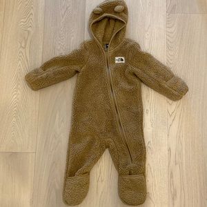 The North Face infant sherpa one piece 12-18 months